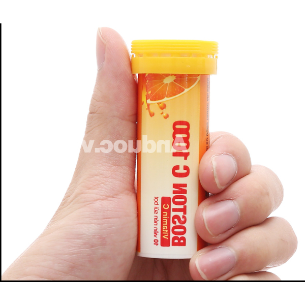 Viên nén sủi bọt Boston C 1000 trị tình trạng mệt mỏi tuýp 10 viên