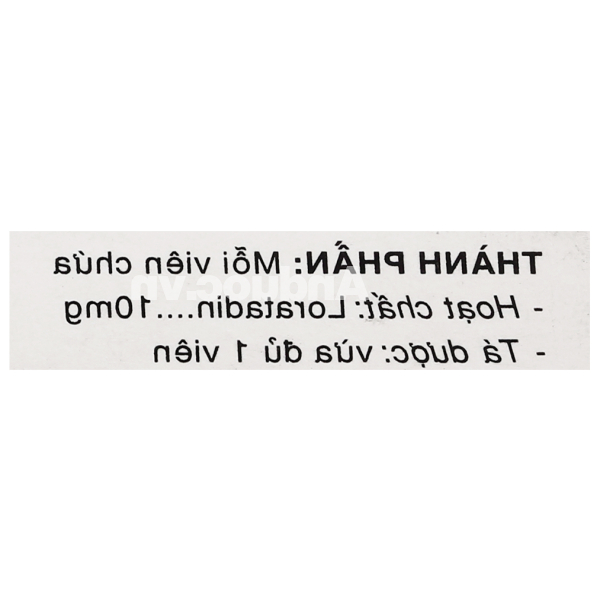 Alertin 10mg trị viêm mũi dị ứng, nổi mề đay, ngứa (3 vỉ x 10 viên)