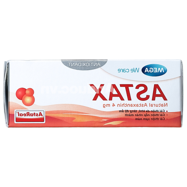 Astax tăng cường độ ẩm da, giảm nám hộp 30 viên