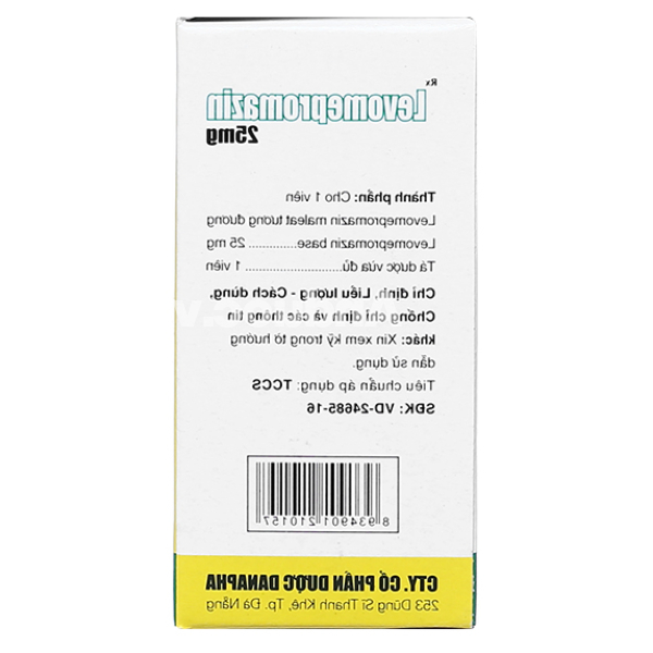 Levomepromazin Danapha 25mg trị tâm thần phân liệt lọ 100 viên