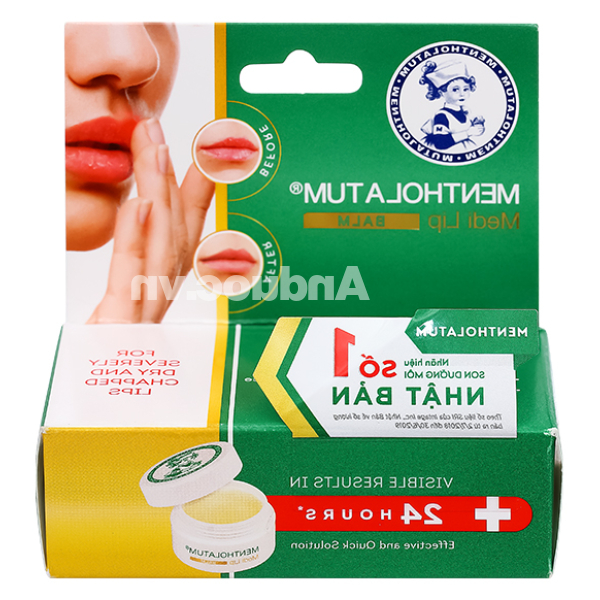 Sáp dưỡng môi Mentholatum Medi Lip Balm dành cho môi khô, nứt nẻ hũ 7g