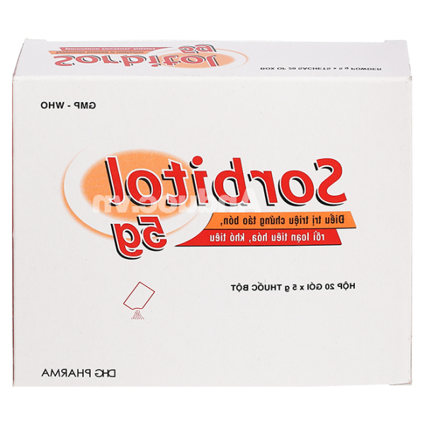 Thuốc bột Sorbitol DHG 5g trị táo bón (20 gói x 5g)