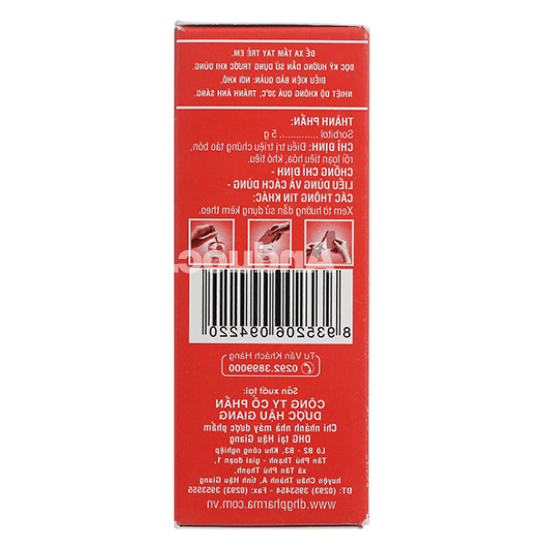 Thuốc bột Sorbitol DHG 5g trị táo bón (20 gói x 5g)