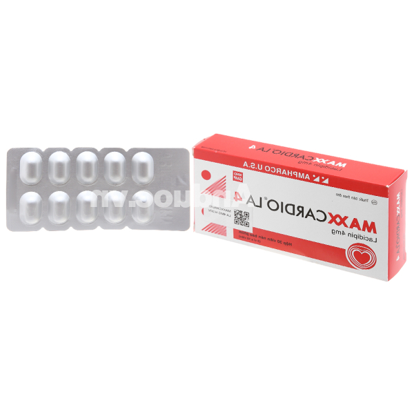 Maxxcardio La 4 trị tăng huyết áp (3 vỉ x 10 viên)