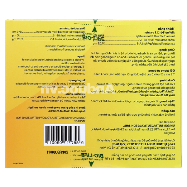 Bột A B Junior Pre & Pro bổ sung lợi khuẩn và chất xơ cho bé hộp 10 gói x 2.3g