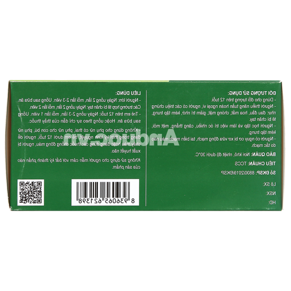 Hoạt Huyết Mạch Não Vương tăng cường lưu thông khí huyết hộp 50 viên