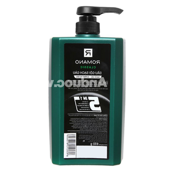 Dầu gội Romano classic giúp sạch gàu chai 650g