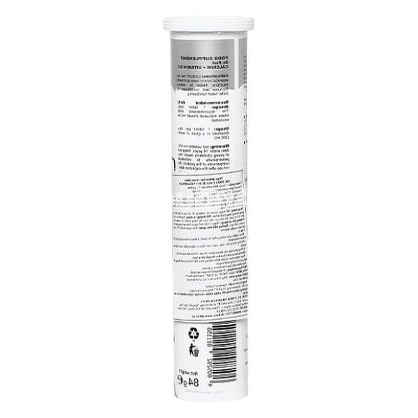 Viên sủi Dr. Frei Calcium + Vitamin D3 hỗ trợ chắc khỏe xương tuýp 20 viên