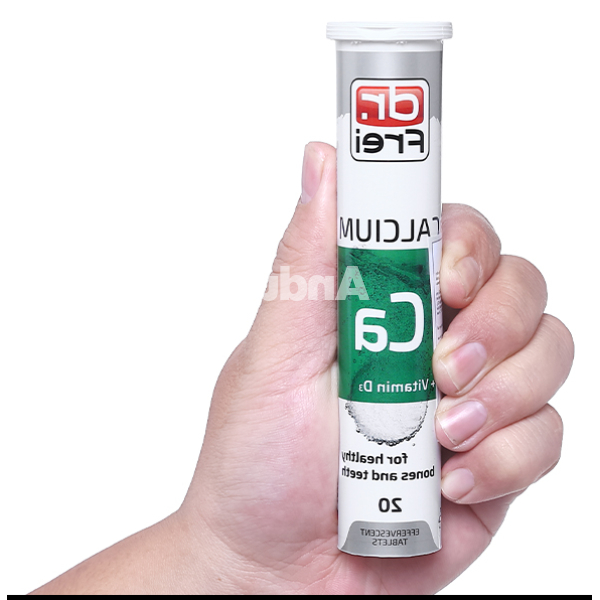 Viên sủi Dr. Frei Calcium + Vitamin D3 hỗ trợ chắc khỏe xương tuýp 20 viên