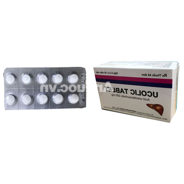 Ucolic Tablet 200mg hỗ trợ trị bệnh lý về gan mật (5 vỉ x 10 viên)