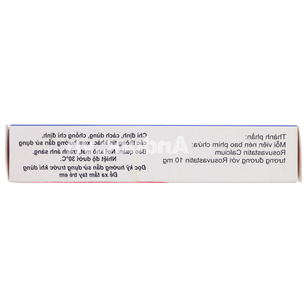 Vasulax-10 trị rối loạn mỡ máu (3 vỉ x 10 viên)