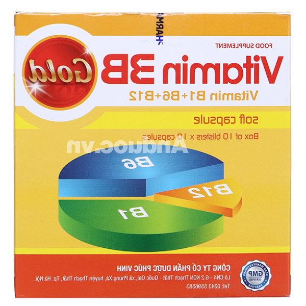Vitamin 3B Gold PV hỗ trợ tăng đề kháng hộp 100 viên