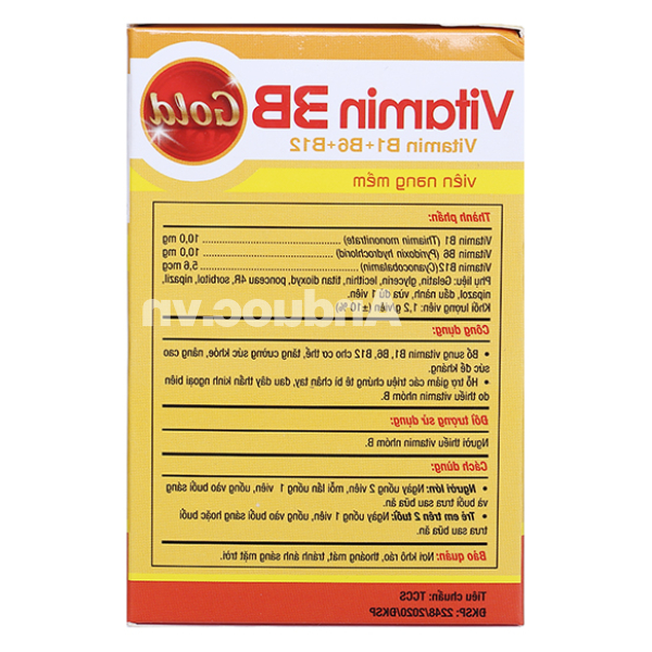Vitamin 3B Gold PV hỗ trợ tăng đề kháng hộp 100 viên