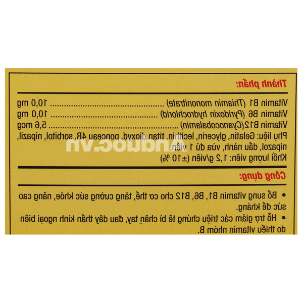 Vitamin 3B Gold PV hỗ trợ tăng đề kháng hộp 100 viên