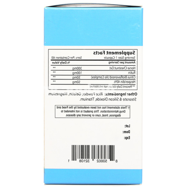 Venocap Plus hỗ trợ giảm suy giảm tĩnh mạch hộp 60 viên
