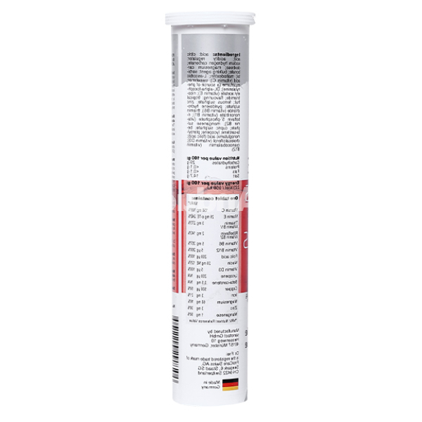 Viên sủi Dr. Frei Active Vitamins And Minerals + Lycopene tuýp 20 viên