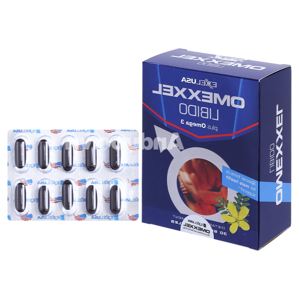 Omexxel Libido Plus Omega 3 tăng cường sinh lý nam hộp 30 viên