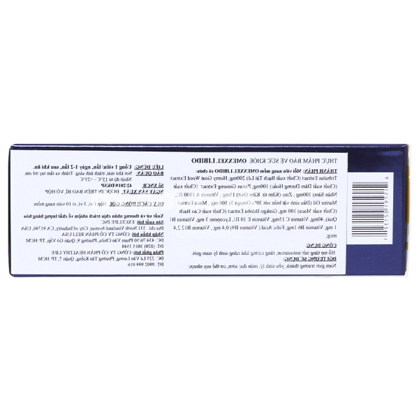 Omexxel Libido Plus Omega 3 tăng cường sinh lý nam hộp 30 viên