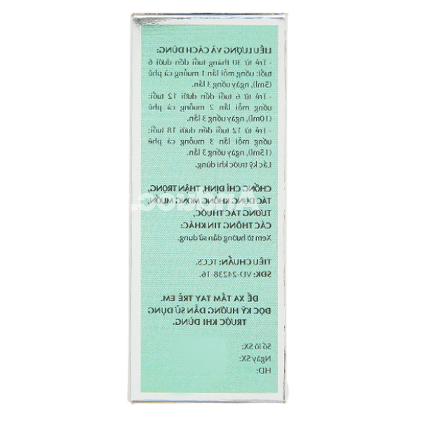 Thuốc ho trẻ em OPC trị các chứng ho, đau họng chai 90ml