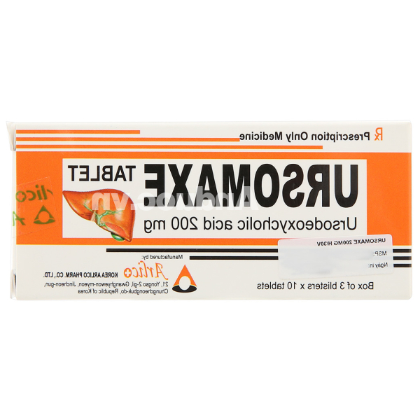 Ursomaxe 200mg bảo vệ, phục hồi, cải thiện chức năng gan (3 vỉ x 10 viên)