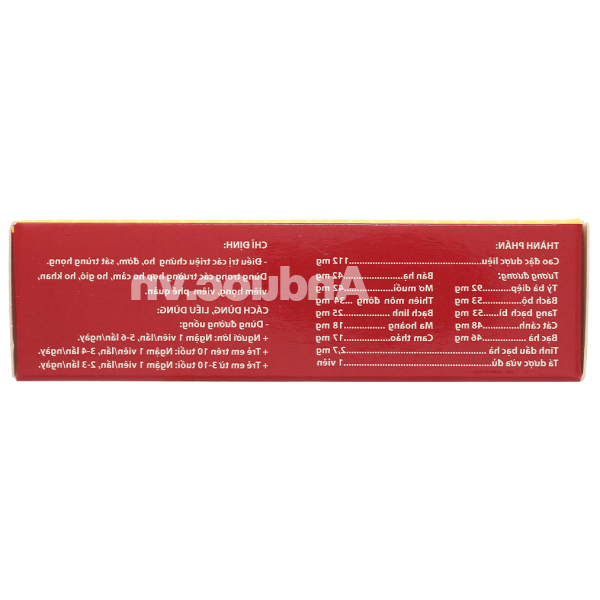 Viên ngậm Thuốc Ho Bổ Phế TW3 trị ho, viêm phế quản (2 vỉ x 12 viên)
