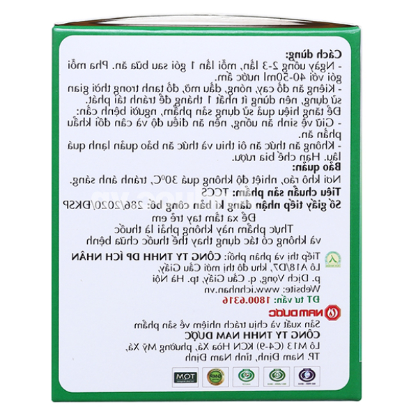 Cốm Đại Tràng Ích Nhân hỗ trợ giảm rối loạn tiêu hóa hộp 10 gói x 8g
