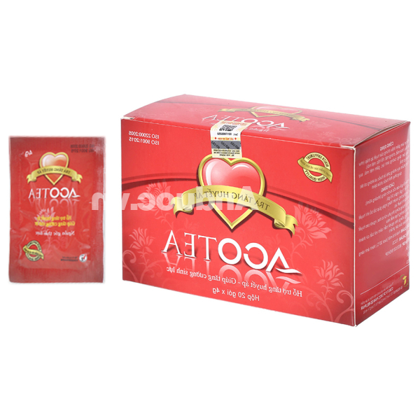 Trà Acotea hỗ trợ giảm triệu chứng huyết áp thấp hộp 20 gói x 4g