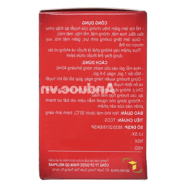 Trà Acotea hỗ trợ giảm triệu chứng huyết áp thấp hộp 20 gói x 4g