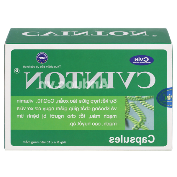Cvinton giảm nguy cơ xơ vữa, tốt cho người bệnh tim mạch hộp 60 viên