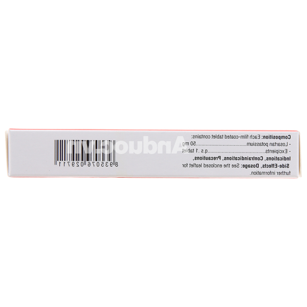Losartan TV.Pharm 50mg trị tăng huyết áp (3 vỉ x 10 viên)