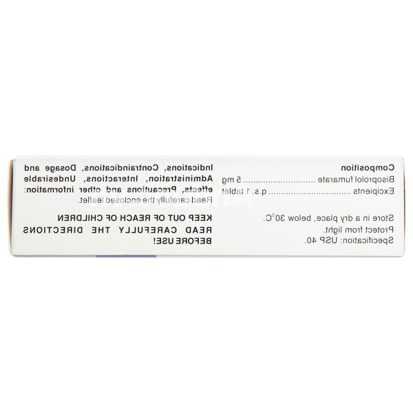 Bihasal 5 trị tăng huyết áp, đau thắt ngực (5 vỉ x 10 viên)