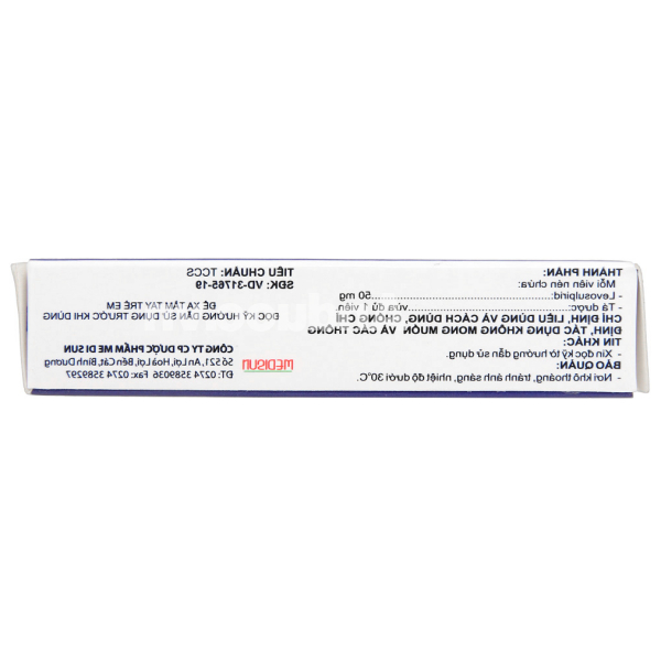 Medi-Levosulpirid 50 trị tâm thần phân liệt (3 vỉ x 10 viên)