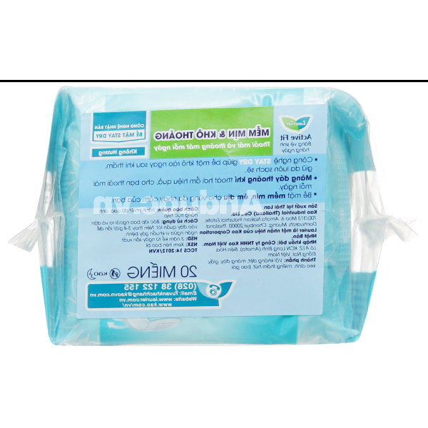 Băng vệ sinh hàng ngày Laurier Active Fit gói 20 miếng