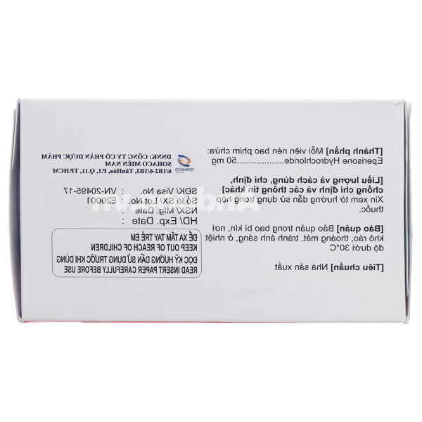 Seoni 50mg trị triệu chứng co cứng sau đột quỵ ở người lớn (10 vỉ x 10 viên)