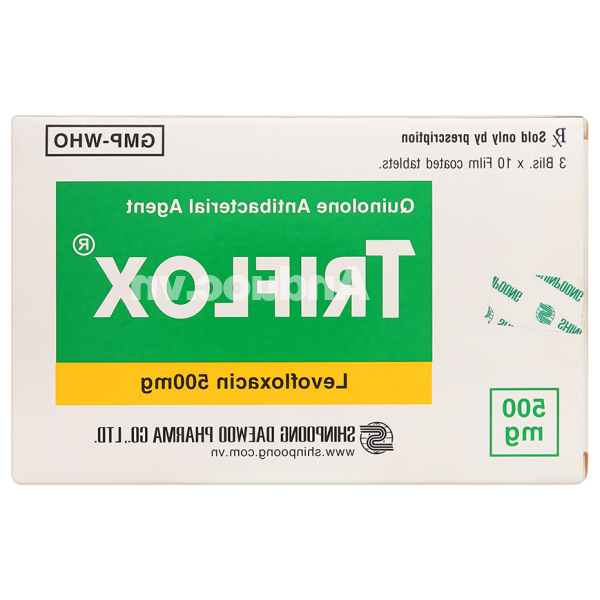 Triflox 500mg trị nhiễm khuẩn (3 vỉ x 10 viên)