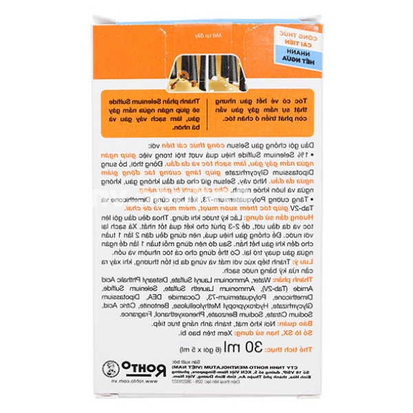 Dầu gội Selsun làm sạch gàu và hết ngứa da đầu hộp 6 gói x 5ml