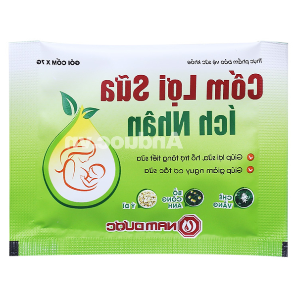 Cốm lợi sữa Ích Nhân hỗ trợ tăng tiết sữa hộp 20 gói x 7g