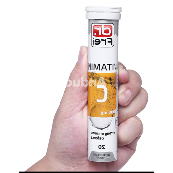 Viên sủi Dr. Frei Vitamin C 1000mg hỗ trợ tăng đề kháng tuýp 20 viên