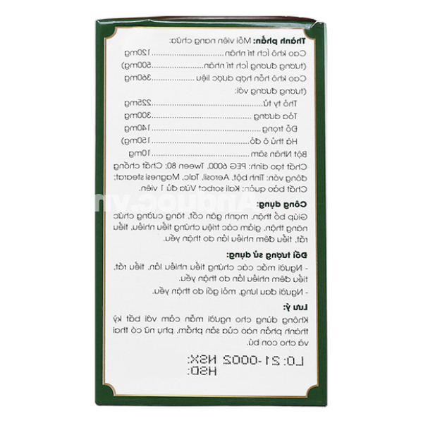 Niệu Khang Ích Nhân tăng cường chức năng thận chai 40 viên