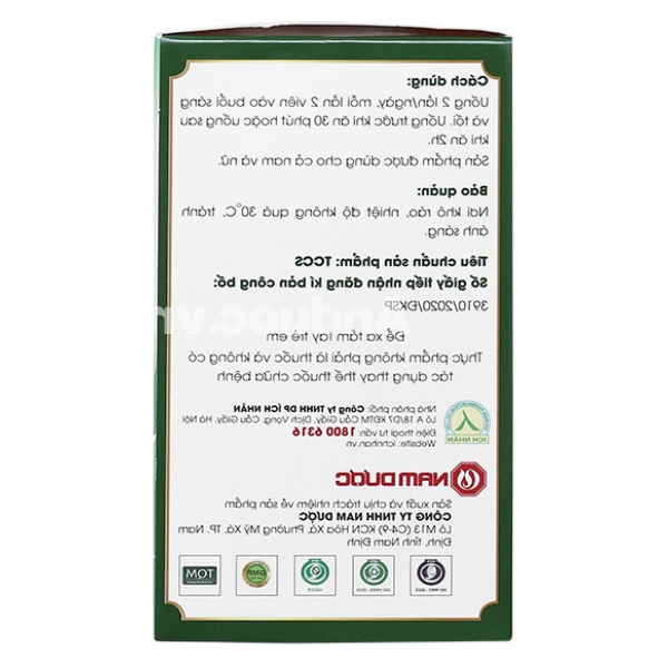 Niệu Khang Ích Nhân tăng cường chức năng thận chai 40 viên