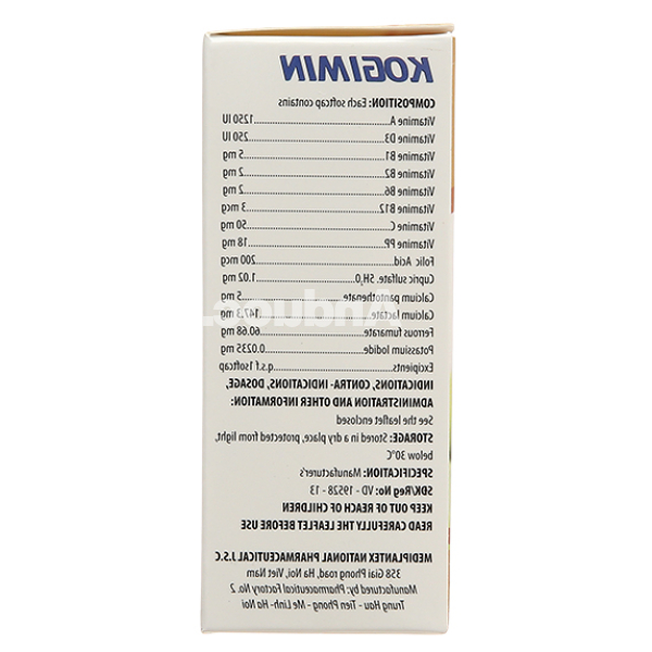 Kogimin bổ sung vitamin và khoáng chất (12 vỉ x 5 viên)
