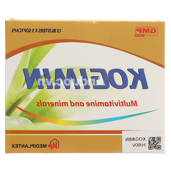 Kogimin bổ sung vitamin và khoáng chất (12 vỉ x 5 viên)