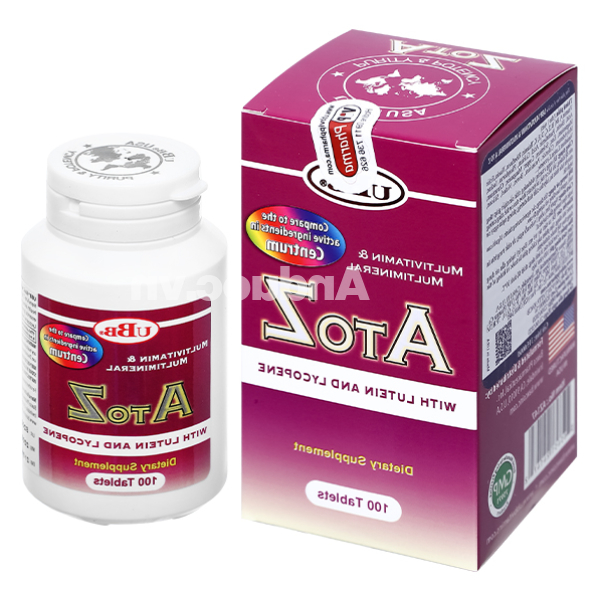 UBB Multivitamin & Multimineral A to Z bổ sung vitamin và khoáng chất hộp 100 viên