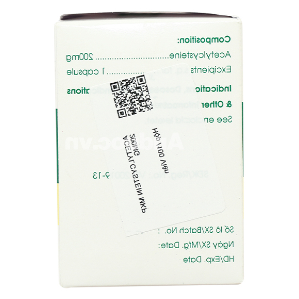 Acetylcysteine Mekophar 200mg tan đàm trong bệnh lý hô hấp (10 vỉ x 10 viên)