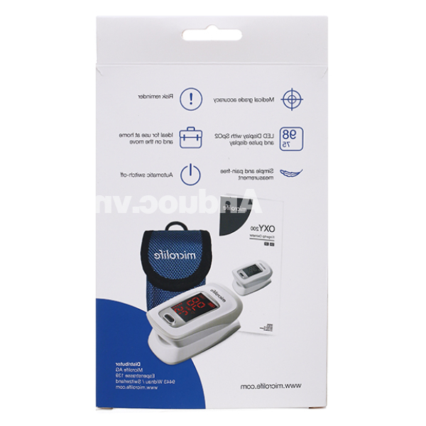 Máy đo nồng độ oxy trong máu SPO2 Microlife Oxy 200