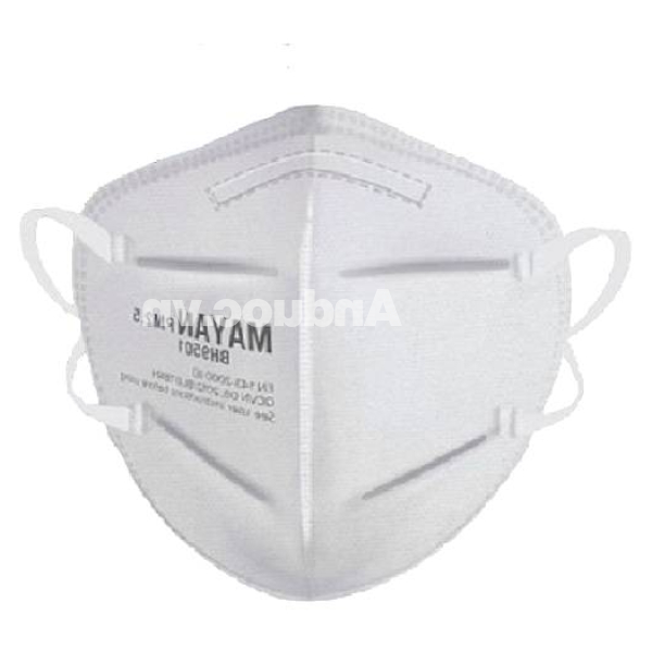 Khẩu trang y tế Mayan N95 PM 2.5 BH 9501 4 lớp màu trắng gói 2 cái