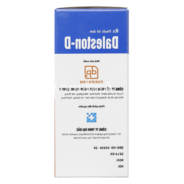 Siro Daleston-D trị viêm mũi dị ứng, mề đay, viêm đường hô hấp trên chai 30ml