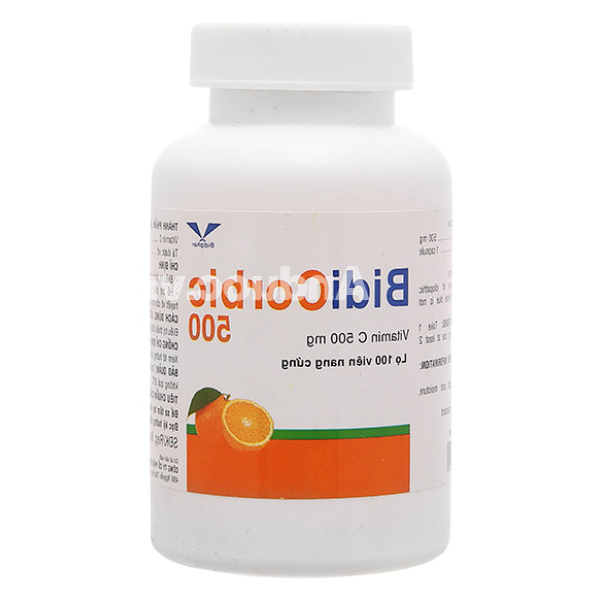 BidiCorbic 500 bổ sung vitamin C 100 viên