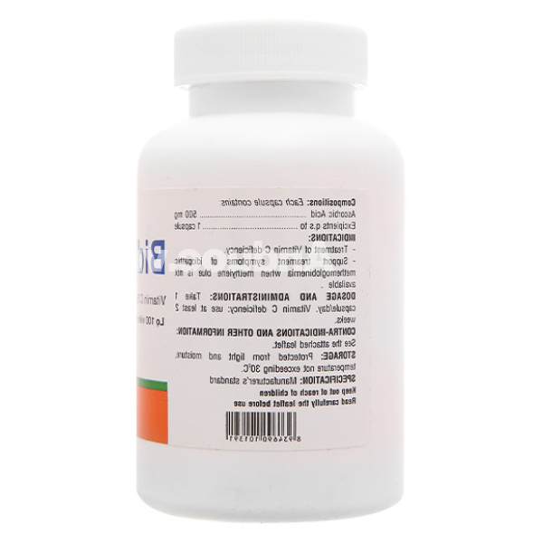 BidiCorbic 500 bổ sung vitamin C 100 viên