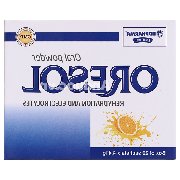 Thuốc bột Oresol HD Pharma bù nước và điện giải (20 gói x 4.41g)
